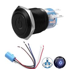 Spdt switch wiring diagram 4 pin. Quentacy 19mm 3 4 Metal Latching Pushbutton Switch 12v Power Symbol Led 1no1nc Spdt On Off Black Waterproof Toggle Switch With Wire Socket Plug Blue Buy Online In Belize At Belize Desertcart Com Productid 46062454