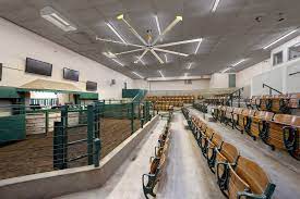 Damp rated fans can only be installed in damp or dry locations that are covered and not exposed to rain (or your hose). Powerfoil 8 Hvls Heavy Duty Ceiling Fan From Big Ass Fans