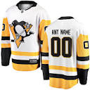 Pittsburgh Penguins Fanatics Away Breakaway Custom Jersey - White