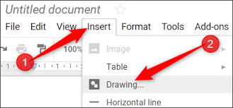 Click insert at the top, move the mouse over drawing and press new. How To Add A Text Box In Google Docs