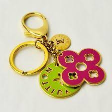 Auth Louis Vuitton Porte Cles Monogram Flower Key Ring Multicolor Metal E01274