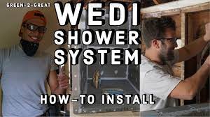 Cement board, wedi board, kerdi board, hardibacker, densshield, durock, permabase, or wonder wedi board building panel & accessories are 100% waterproof.unlike other cement boards you. Installing A Wedi Shower System Youtube