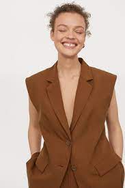 Check spelling or type a new query. Blazer Sans Manches Marron Femme H M Fr