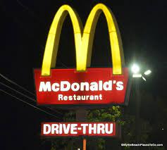 The Drive Thru Never Stops In Myrtle Beach Mcdonald S Restaurant Myrtle Beach Neon Signs