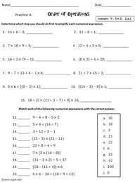 Order Of Operations Mini Bundle Ccss 5 Oa A 1 Order Of Operations Math Methods Mental Math