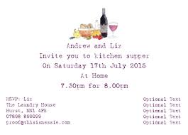 I used clip art to make the invitations, printed them, then cut them out and glued onto scrapbooking paper of a green and red print. Personalised Dinner Party Invitations This Is Nessie