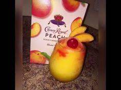 Peach Crown Royal Slushie Recipe Peach Drinks Slushy Drinks Slushie Recipe