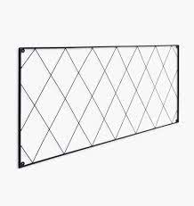 Diamond Lattice Black Iron Trellis Rejuvenation In 2021 Iron Trellis Wall Mounted Trellis Metal Trellis