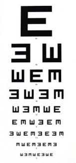 Eye Chart 6 Meter Illiterate E Chart