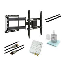 Atlantic Full Motion Articulating Steel Wall Mount Kit For 37 In To 64 In Flat Panel Tvs Black 63635941 The Home Depot