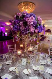 A Regal Purple California Wedding From The Youngrens Purple Wedding Centerpieces Gold Wedding Centerpieces Purple Wedding Flowers