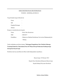 Demikian contoh surat balasan penelitian ini kami buat semoga bisa menjadi referensi yang baik bagi anda untuk membuat surat resmi yang profesional. Surat Keterangan Ijin Penelitian