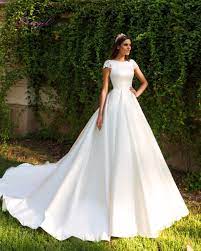 Item Type Wedding Dresses Back Design Lace Up Train Chapel Train Brand Name Fmogl Built White Wedding Dresses Wedding Dresses Simple Dream Wedding Dresses