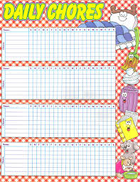 Daily Chores Chart 036884 Images Rainbow Resource