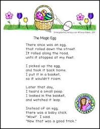 The Magic Egg Easter Poem Freebie Easter Poems Nursery Rhymes Lyrics Easter Preschool