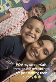 Doing My Senior Walk While My Little Brother Is Just Starting