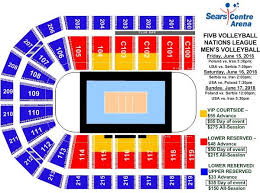 events fivb volleyball nations league sears centre