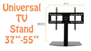 Fitueyes universal tv stand/base swivel tabletop tv stand with mount for 50 to 80 inch flat screen tv 100 degree swivel 4 level. Universal Tv Stand Tv Wall Mount Combo For 37 55 Lcd Led Plasma Tvs Tv Stand Replacement Youtube