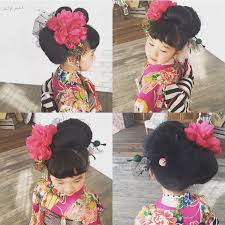 kaeko on instagram 七五三 arrange アレンジ ヘアアレンジ アップ 七五三アレンジ 七五三撮影 セット 浜松市 glam8 hairarrange arrange kaeko crochet necklace wedding ceremony wedding