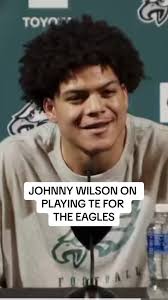 Florida State product Johnny Wilson says the eagles havent discussed moving  him to TE #johnnywilson #floridastatefootball #eagles #philadelphiaeagles