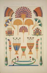Egyptian No 2 The Lotus And Papyrus With Feathers And Palm Branches Ancient Egyptian Art Egyptian Ornamented Egyptian Art