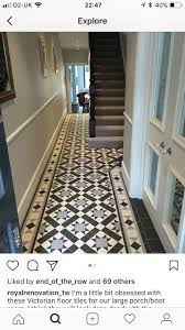 Pin By Stephanie Perkins On Hallway To Our Home Tiled Hallway Hallway Flooring Hallway Tiles Floor