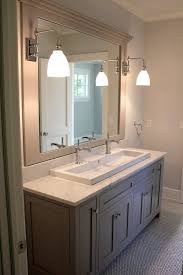 jack and jill bathroom, trough sink