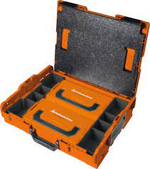 l boxx plastic modular case with 2 small parts cases and inserts 102 tool case tool storage fastening tools