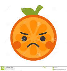 Emoji Naranja Enojada Vector Aislado Ilustracion Del Vector Ilustracion De Caracter Feroz 97707846 Emoji