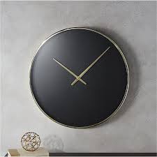 Black And Gold Wall Clock Uk Solitaire Black And Gold Wall Clock Reviews Cb2 Gold Wall Clock Wall Clock Gold Walls