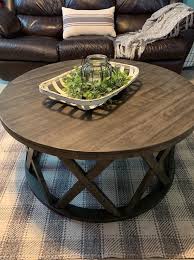 Sharzane Coffee Table In 2020 Round Coffee Table Living Room Coffee Table Farmhouse Circle Coffee Tables