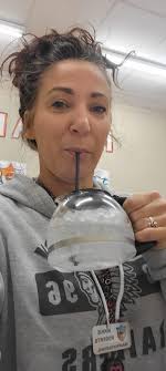 For the last 4 Wednesdays, the staff has had Underground Dress Up Days.  Most scholars never caught on, but with "Drink Out of Anything But a Cup"  day, it was pretty evident