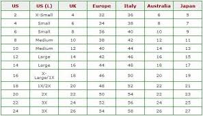 57 All Inclusive Standard Womens Size Chart