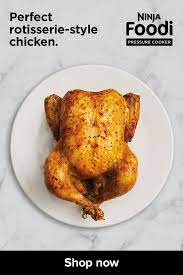 Cook A Juicy And Crispy Whole Roasted Chicken With The Ninja Foodi Pressure Cooker Vegan Slow Cooker Recipes Summer Chicken Recipes Cooking Recipes
