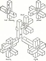 This devil of a puzzle consists of 8 piece that have triangles on three sides of each block. How To Solve This 3d Wooden Puzzle Which Becomes An Interlocking Cross Puzzling Stack Exchange