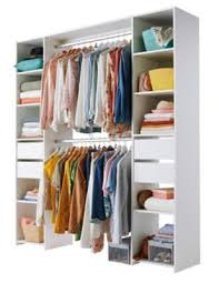 Kit Dressing Blanc 2 Colonnes 4 Tiroirs H 200 X L 180 Cm Castorama Dressing Blanc Agencement Dressing Dressing Castorama