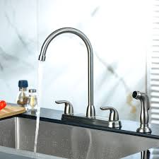 When you try to attach the sprayer ahead of the faucet you will either get all hot or all cold unless you installed a separate mixer valve. Kitchen Sink Faucet With Side Sprayer High Arch Two Handles Brushed Nickel Kitchen Faucet Overstock 34156278 13 Black
