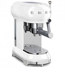 Four encastrable smeg blanc : Machine A Cafe Expresso Smeg Annees 50 Ecf01wheu Blanc