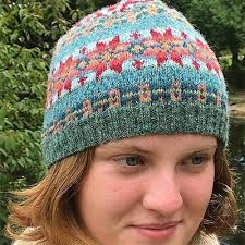 Diamond Rose Fair Isle Hat Kit