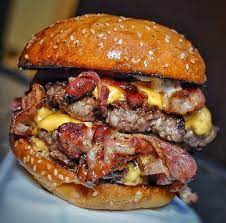 Food Moodboard Bacon Cheeseburger For Fangirlingoverpixels Also Big Thank You For Following Me And Supporting Me I Always See Yo Food Food Goals Food Dishes