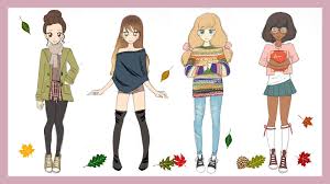 Drawing Tutorial How To Draw 4 Fall Outfits Beautiful Girl Drawing Drawing Tutorial Thanksgiving Drawings