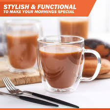 Maybe you would like to learn more about one of these? Large Coffee Mug Double Wall Glass 16 Oz Dishwasher Microwave Safe Clear Unique Insulated With Handle By Elixir Glassware Buy Online At Best Price In Uae Amazon Ae