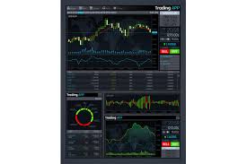 Forex Market App Vector Interface With Business Financial