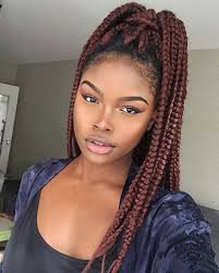 Box braids hairstyles for black women african braids hairstyles braids for black women braids for black hair twist hairstyles brown box braids hairstyles 2018 medium hair braids blonde hairstyles knotless triangle braids,braided wig,lace frontal braids,full lace knotless braids,braid wig,braid 43 Pretty Box Braids With Color For Every Season Stayglam