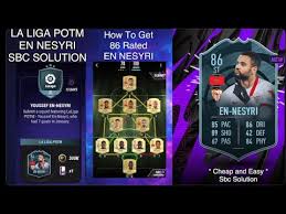 Potm nominees, winners, vote results, sbcs, release dates and new fifa 21 la liga player of the la liga players from laliga santander: How To Get 86 Potm En Nesyri La Liga Potm En Nesyri Sbc Solution Madfut 21 Youtube