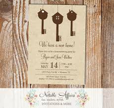 Up here, you feel closer to nature and the wide open spaces that fill you with wonder. Hanging Keys Home Sweet Home Housewarming Party On Kraft Invitation