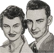 Old wedding picture digitized for embroidery