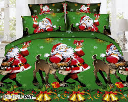 Câți reni are moș crăciun și care este legenda lor? Lenjerie De Pat Bumbac Satinat Pucioasa 3d Mos Craciun Si Reni Bed Home Blanket