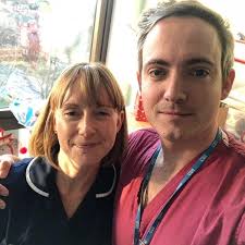 On the 24th day of Christmas, our obstetric team gave to us... . Chris  Flood (obstetric consultant) and Natalie Taylor (labour ward manager)!  Together they started the Lincoln County Maternity Instagram group