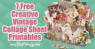 You can use simple shapes to create a mosaic pattern. 7 Free Creative Collage Sheet Printables For Decoupage Tissue Paper Artsy Fartsy Life